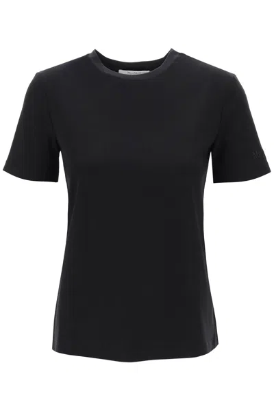 Max Mara Adelio Black Viscose Blend T-shirt In Black