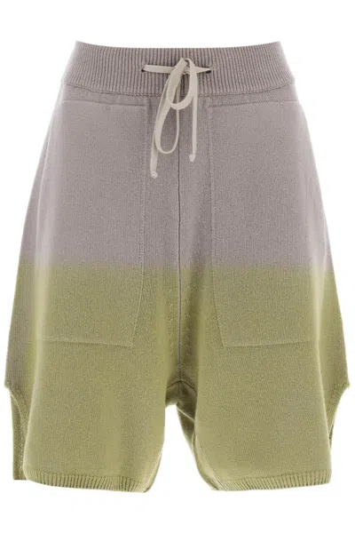 Shop Moncler Genius Moncler X Rick Owens Loose Fit Cashmere Shorts In Mixed Colours