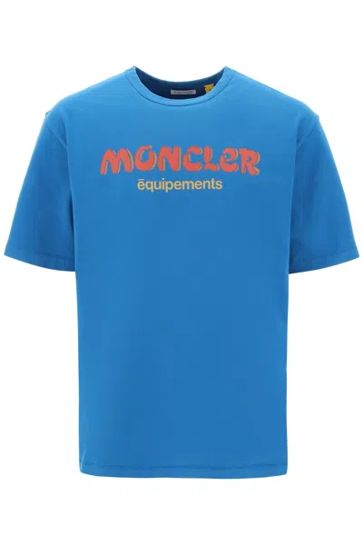 Shop Moncler X Salehe Bembury Logo T-shirt In Blue