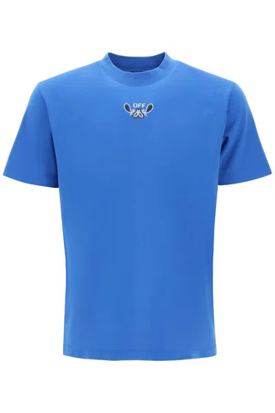 Shop Off-white Bandana Arrow Pattern T-shirt In Blue