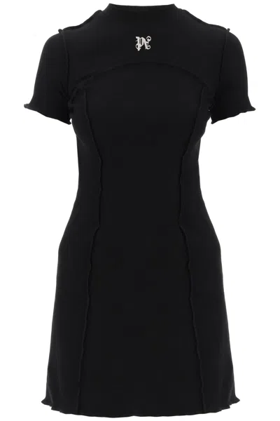 Shop Palm Angels Ma"mini Inside-out Dress With Mon In Black