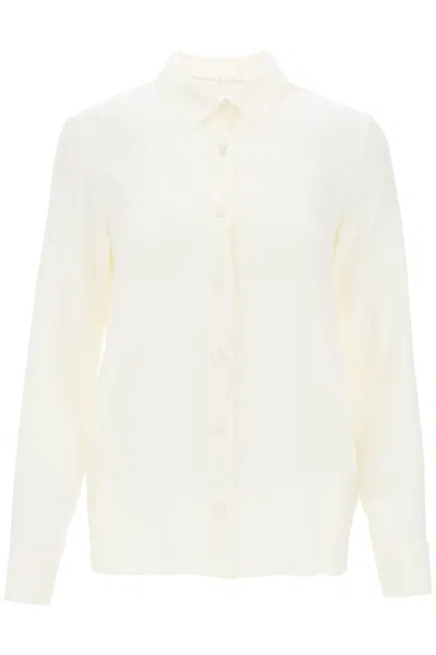 Shop Palm Angels Monogram Satin Shirt In Mixed Colours