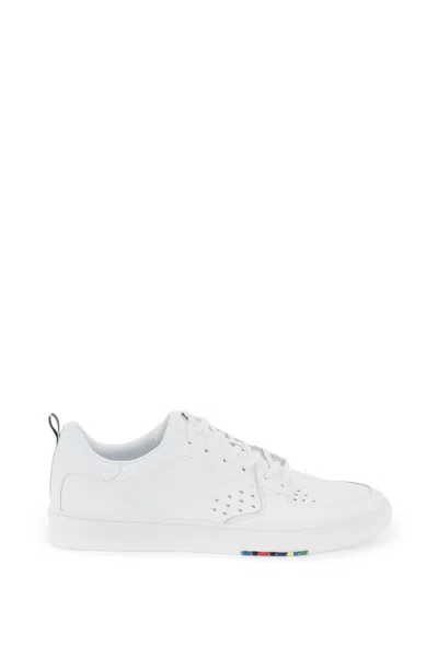Shop Ps By Paul Smith Premium Leather Cosmo Sneakers In In White