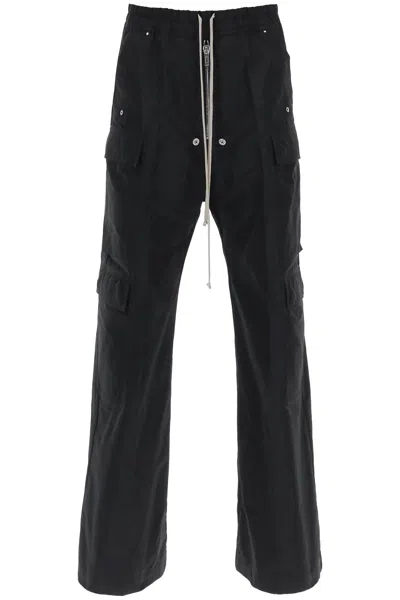 Shop Rick Owens Cargo Pants In Faille In Black