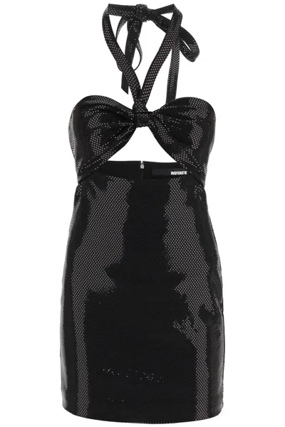 Shop Rotate Birger Christensen 'henny' Mini Dress In Black