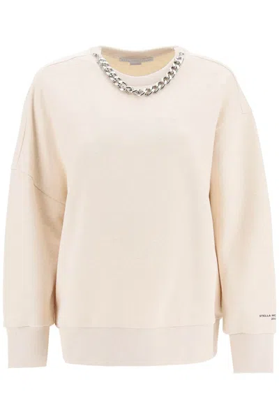 Shop Stella Mccartney 'falabella' Sweater In Beige