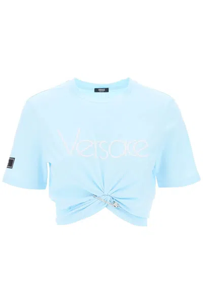 Shop Versace - 38 Celeste In Light Blue
