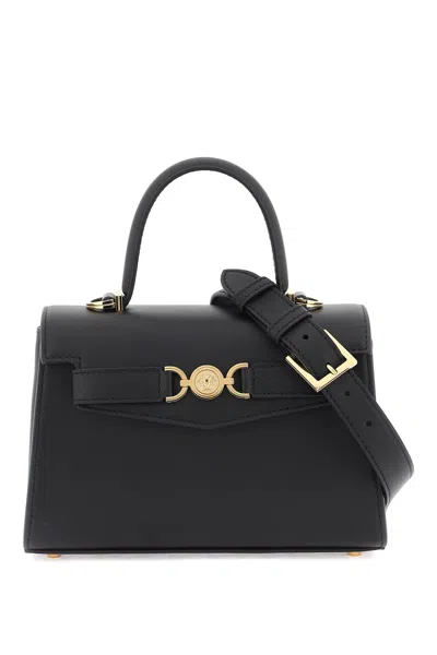 Shop Versace Small Medusa '95 Handbag In Black
