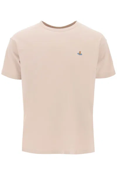 Shop Vivienne Westwood Classic T-shirt With Orb Logo In Mixed Colours