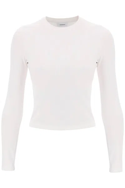 Shop Wardrobe.nyc Long-sleeved T-shirt In White