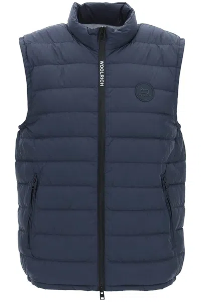 Shop Woolrich Sundance Puffer Vest In Blue