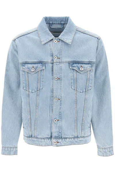 Shop Y/project Denim Jacket For Men In Light Blue