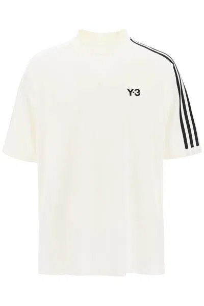 Shop Y-3 3-stripes Crew-neck T-shirt In Mixed Colours