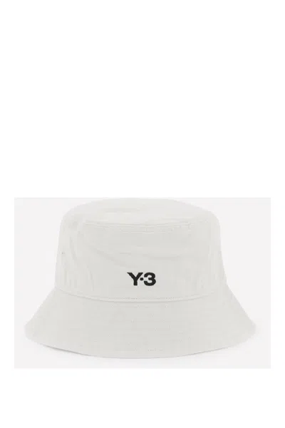 Shop Y-3 Cappello Bucket In Twill In Neutro