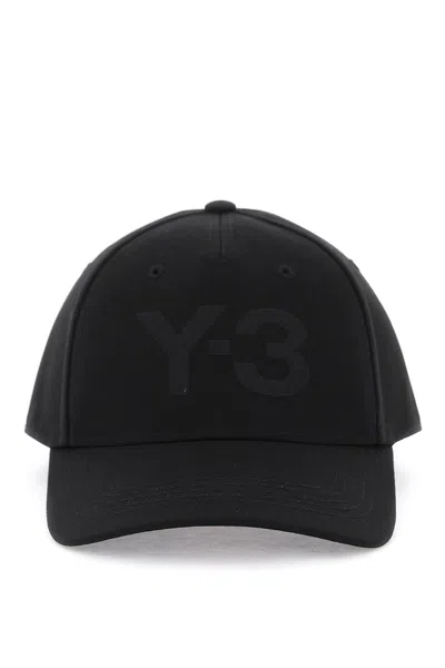 Shop Y-3 Cappello Baseball Con Logo Ricamato In Black