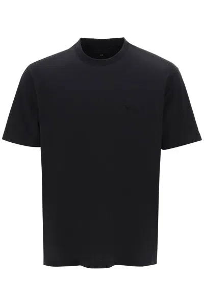 Shop Y-3 T-shirt With Tonal Logo In Black