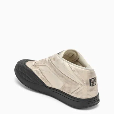 Shop Givenchy Stone Grey Nubuck Low Skate Trainer In White