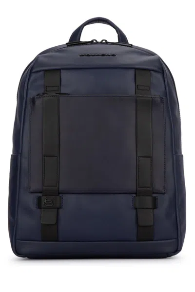 Shop Piquadro Backpacks In Blu