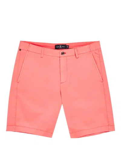 Shop Psycho Bunny Diego Shorts In Neon Coral In Pink