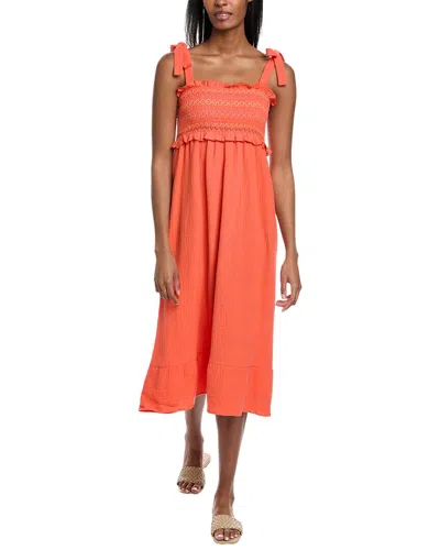 Shop Lisa Todd Gauze Maxi Dress In Orange