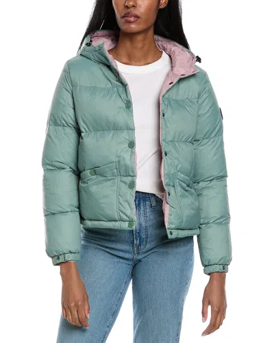 Shop Noize Winona Puffer Jacket In Green