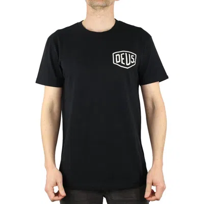 Deus Ex Machina Logo-print Cotton T-shirt In Black