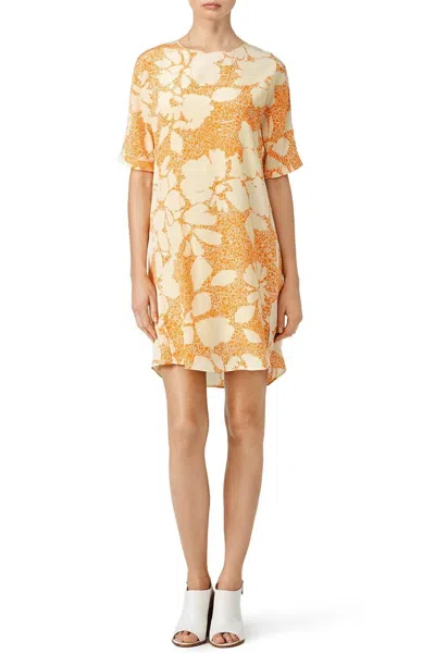 Shop By Malene Birger Floral Ondolina Dress In Orange