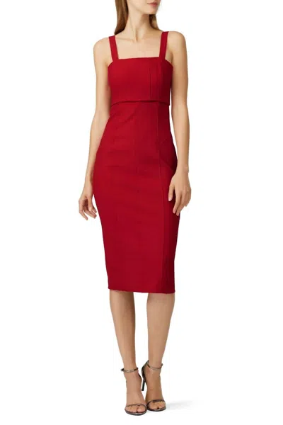 Shop Cinq À Sept Dakota Dress In Red