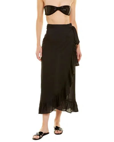 Shop Melissa Odabash Danni Wrap Skirt In Black