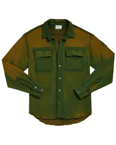 Shop Cotton Citizen Bronx Button-down Shirt In Green
