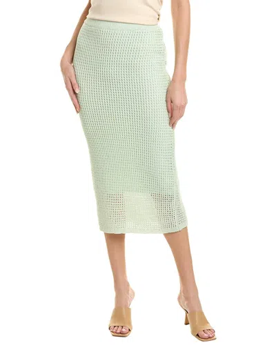 Shop Brook + Lynn Crochet Long Skirt In Green