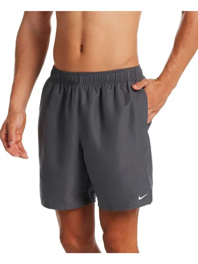 Shop Nike Mens 8" Inseam Beachwear Swim Trunks In Grey