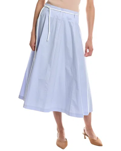 Shop Peserico Skirt In Blue