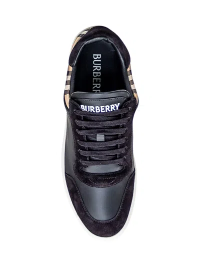Shop Burberry Sneaker Check In Black