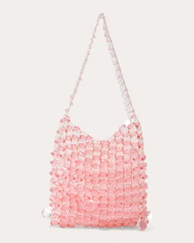 Shop Emm Kuo Women's Gigi Beaded Hobo Bag In Pink