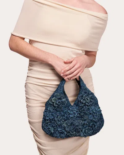 Shop Emm Kuo Women's Pampelonne Mini Hobo Bag In Blue