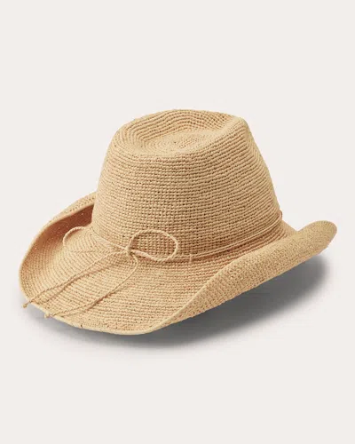 Shop Helen Kaminski Women's Belen Raffia Cowboy Hat In Neutrals