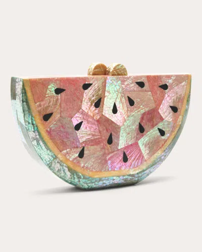 Shop Emm Kuo Women's Bora Bora Watermelon Clutch In Pink