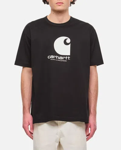 Junya Watanabe X Carhartt Graphic Print T-shirt In Black