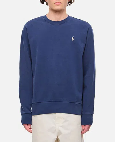 Shop Polo Ralph Lauren Cotton Sweatshirt In Blue