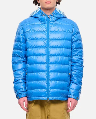 Shop Moncler Cornour Jacket In Sky Blue