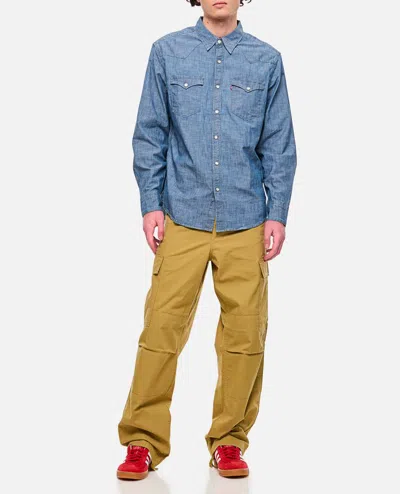 Shop Levi Strauss & Co Bartsow Standard Shirt In Blue