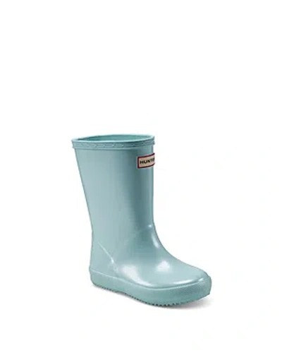 Shop Hunter Unisex Original First Nebula Rain Boots - Toddler, Little Kid In Aqua Flash