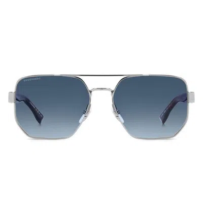 Shop Dsquared2 Sunglasses In Dark Ruthenium Horn