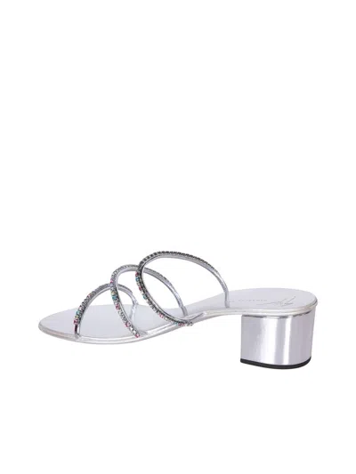 Shop Giuseppe Zanotti Sandals In Grey