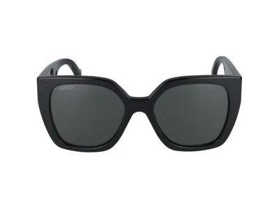 Shop Gucci Sunglasses In Black Havana Grey