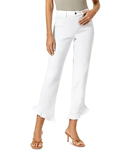 Shop Hue Mid Rise Ankle Jeans In White