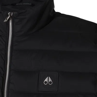 Shop Moose Knuckles Black Down Jacket