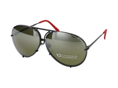 Shop Porsche Design Sunglasses In Black