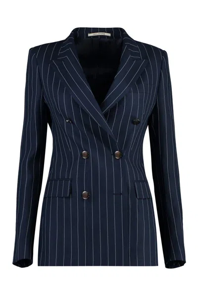 Shop Tagliatore T-parigi Linen Two-pieces Suit In Blue